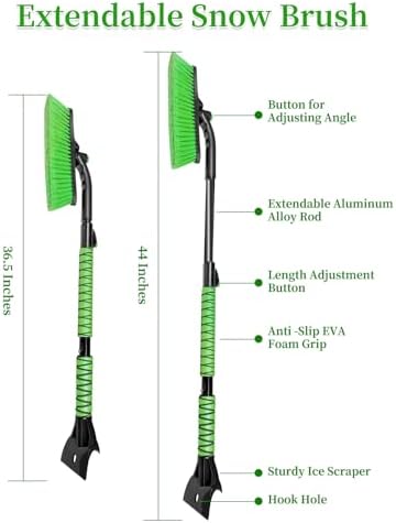 HEEYA 44 Inch Scraper Snow Brush - Image 7