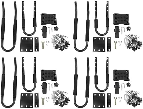 Fafeicy 2 Pair Kayak Roof Rack, Alloy Steel 150LBS Load Capacity J Bar Holder - Image 2