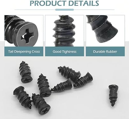 60 PCS Tire Repair Rubber Nail, Vacuum Tire Repair Kits Spiral Rubber Screws - Image 3