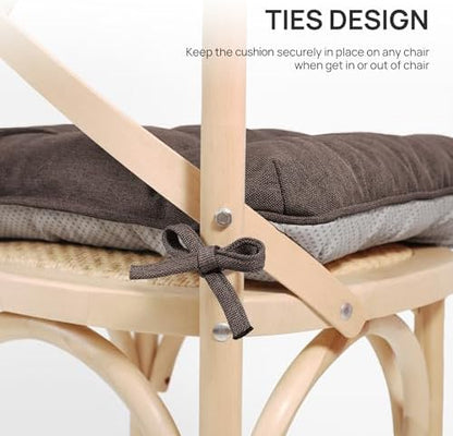 Love's cabin Memory Foam Chair Cushions Set of 4, 19 Inch - Image 5