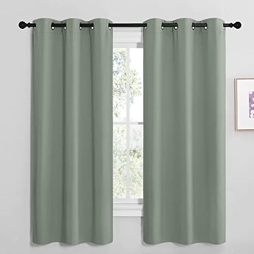 NICETOWN Sage Green Room Darkening Curtains, 42 x 68-inch by NICETOWN