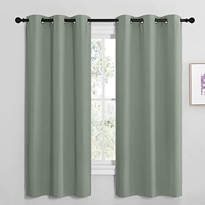 NICETOWN Sage Green Room Darkening Curtains, 42 x 68-inch by NICETOWN