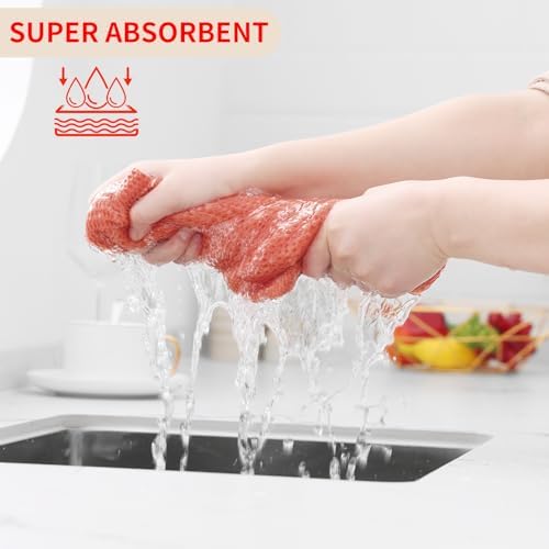 Homaxy 100% Cotton Waffle Weave Kitchen Dish Cloths 12-Pack - Image 3