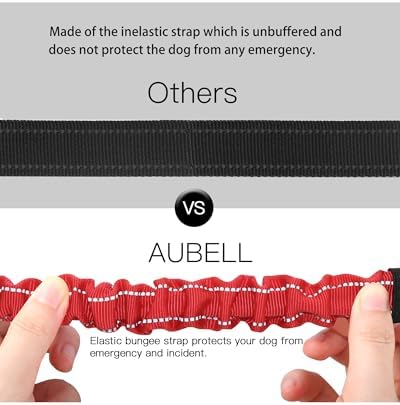AUBELL Dog Seat Belt for Car, Updated 3-in-1 Bungee Dog Car Harness - Image 5
