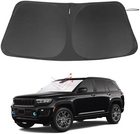 Windshield Sun Shade for 2022-2026 Jeep Grand Cherokee 4XE by LHFLIVE