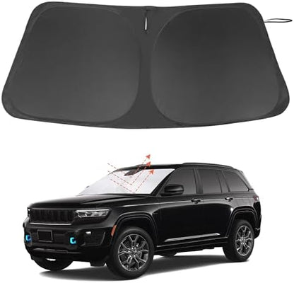 Windshield Sun Shade for 2022-2026 Jeep Grand Cherokee 4XE by LHFLIVE