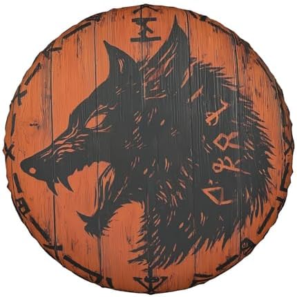 Wolf Spare Tire Cover Wheel Protectors Weatherproof Sun Protection Covers - Image 2