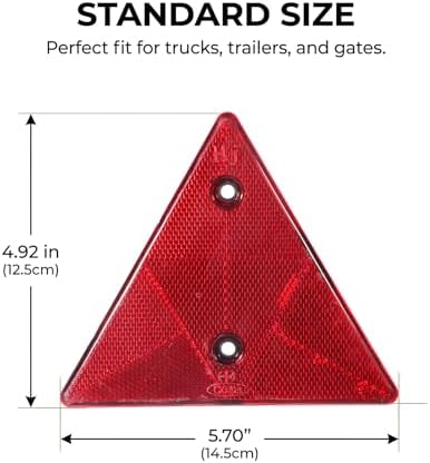 2 Pack Safety Reflector Warning Sign, Engineering Road Grade Reflective - Image 2