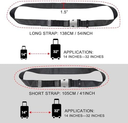 Luggage Straps, Stretchable Luggage Connector Straps - Image 3
