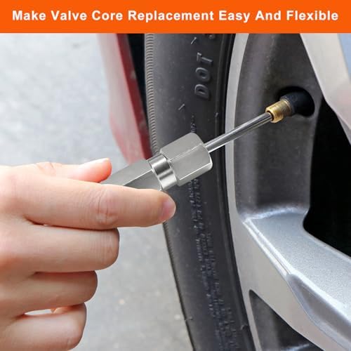 2 PCS Valve Core Removal Tool Set, Magnetic Car Tire Stem Puller Rustproof - Image 4
