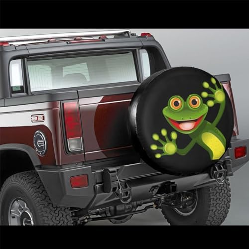 Merry Green Frog Cute Animal Spare Tire Cover Weatherproof Waterproof Tire - Image 2