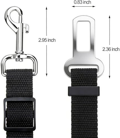 Elisel 2 Packs Adjustable Length Pet Dog Cat car seat Belt Pet seat Belt Pet - Image 2