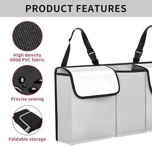 Car Trunk Organizer, Backseat Hanging Large Storage - Image 6