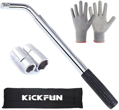 20" Lug Wrench 17/19/21/23mm Labor Saving Car Wheel Nut Remover by KickFun