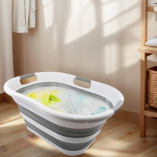 SAMMART 40L Set of 2 Collapsible Plastic Laundry Hamper - Image 4