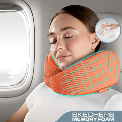 Skechers Memory Foam Neck Pillow, Comfortable & Breathable Travel Pillow - Image 2