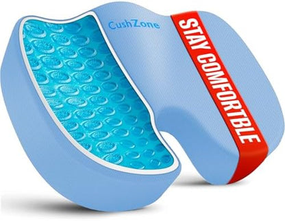 Gel Seat Cushion, Cooling Memory Foam Cushion by CushZone