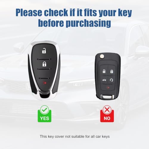 for Chevy Key Fob Cover, 3 Buttons TPU Key Cover - Image 2
