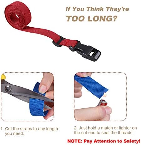 MAGARROW 24" 40" 60" 100" Strap Buckle Packing Straps Adjustable 1-Inch Belt - Image 7