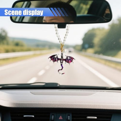 Bling Dragon Car Rear View Mirror Charm - Image 5