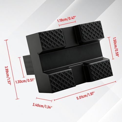 Scissor Jack Pads Rubber Pinch Weld Saddle Adapter Protector Universal Car Lift - Image 7