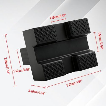 Scissor Jack Pads Rubber Pinch Weld Saddle Adapter Protector Universal Car Lift - Image 7