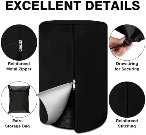 Tire Covers for Storage, Weatherproof Tire Bag Holds 4 Tires Up to 28" - Image 5