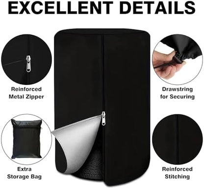 Tire Covers for Storage, Weatherproof Tire Bag Holds 4 Tires Up to 28" - Image 5