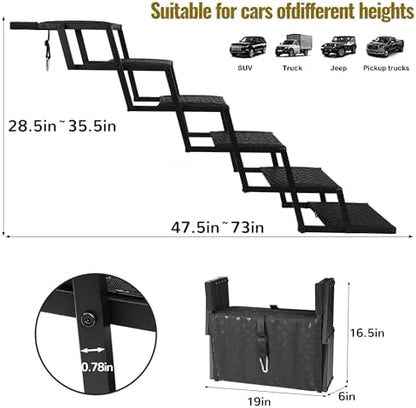 Extra Wide Dog Stairs for Car - Image 3