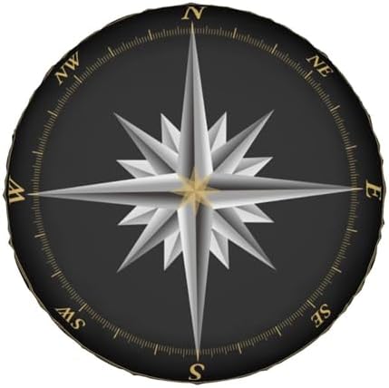 Marine Compass Nautical Spare Tire Cover Camping Tire Wheel Covers Weatherproof - Image 7
