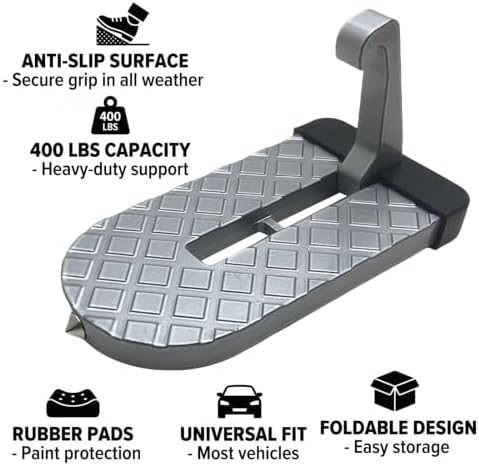 Car Door Step for Roof Access, Foldable Door Latch Step - Image 3