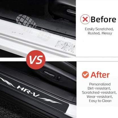 4PCS Car Door Sill Stickers Protecter Compatible - Image 3