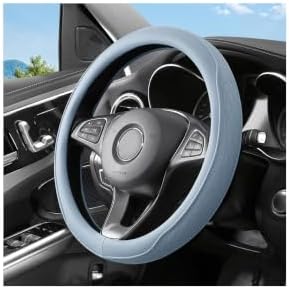 Zpana 14.5-15" Car Steering Wheel Cover, Breathable Soft Leather by Zpana