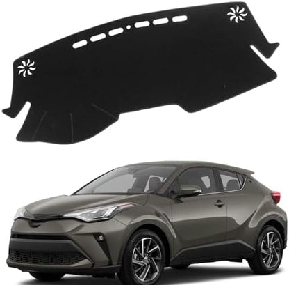 Dashboard Mat Cover for Toyota C-HR Chr 2018 2019 2020 2021 2022 Nonslip Center by BOLTRY