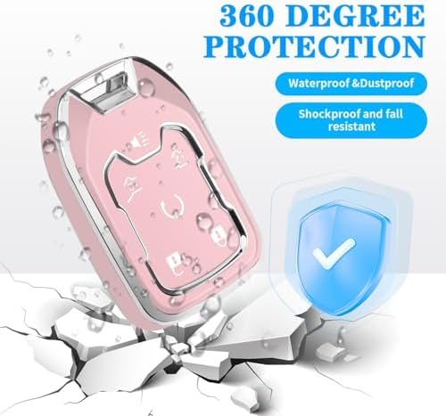 for Chevy GMC Key Fob Cover 6 Buttons Key Case 2016-2025 - Image 5