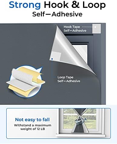 Sumobaby Blackout Curtains for Bedroom 114"x57" Portable No Drill Black Out - Image 5