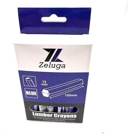 Zeluga 4.7in. x 0.47in. Hex Shape Industrial Lumber Marking Crayons - Image 4