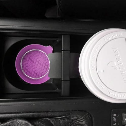 2 PCS Car Cup Coasters, Bling Cup Holder Coaster - Image 6