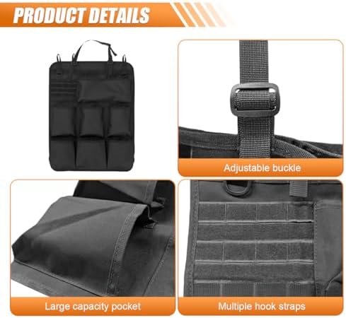 Car Backseat Organizer, Oxford Car Seat Back Protector - Image 3