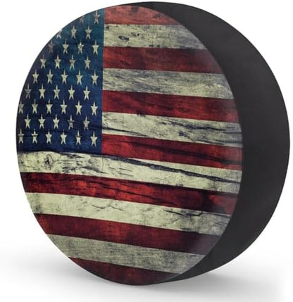 Flag Spare Tire Cover 16in Spare Wheel Covers Tire Storage Cover - Image 2
