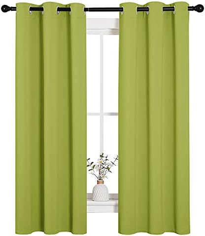 NICETOWN Blackout Curtain Panels, 1 Pair, 34 x 63-inch, Fresh Green by NICETOWN