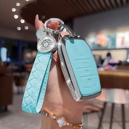 for Toyota Key Fob Cover with Keychain - Image 2
