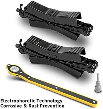 Camper Wheel Chock Stabilizer 2 Sets, Double Speed Heavy Duty Truck RV Tire - Image 2