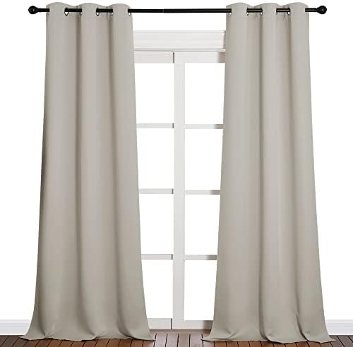 NICETOWN Room Darkening Curtain Panels, 1 Pair, 42 x 90-inch - Image 2