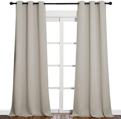 NICETOWN Room Darkening Curtain Panels, 1 Pair, 42 x 90-inch - Image 2