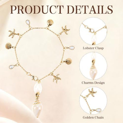 Seashell Tassel Car Charm, Rear View Mirror Pendant - Image 3