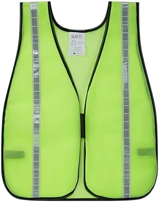 SIFE 1 Pack High Visibility Reflective Safety Vest, Made from Breathable and by SafetyFirst