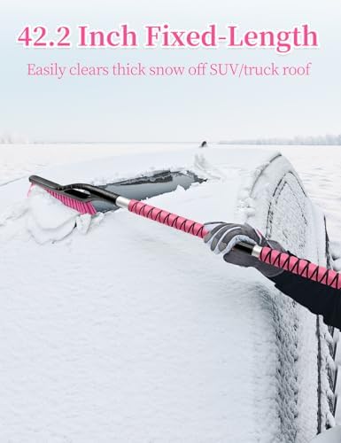 HEEYA 42.2 Inch Snow Brush and Ice Scraper - Image 2