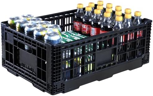 Collapsible Storage Bin Container，52 Liter Transfer heavy duty plastic storage by JGLDG