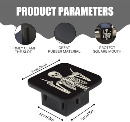 Hitch Cover Fits for 2 Inch Hitch Skeleton Makes a Rock Gesture Towing Hitch - Image 2